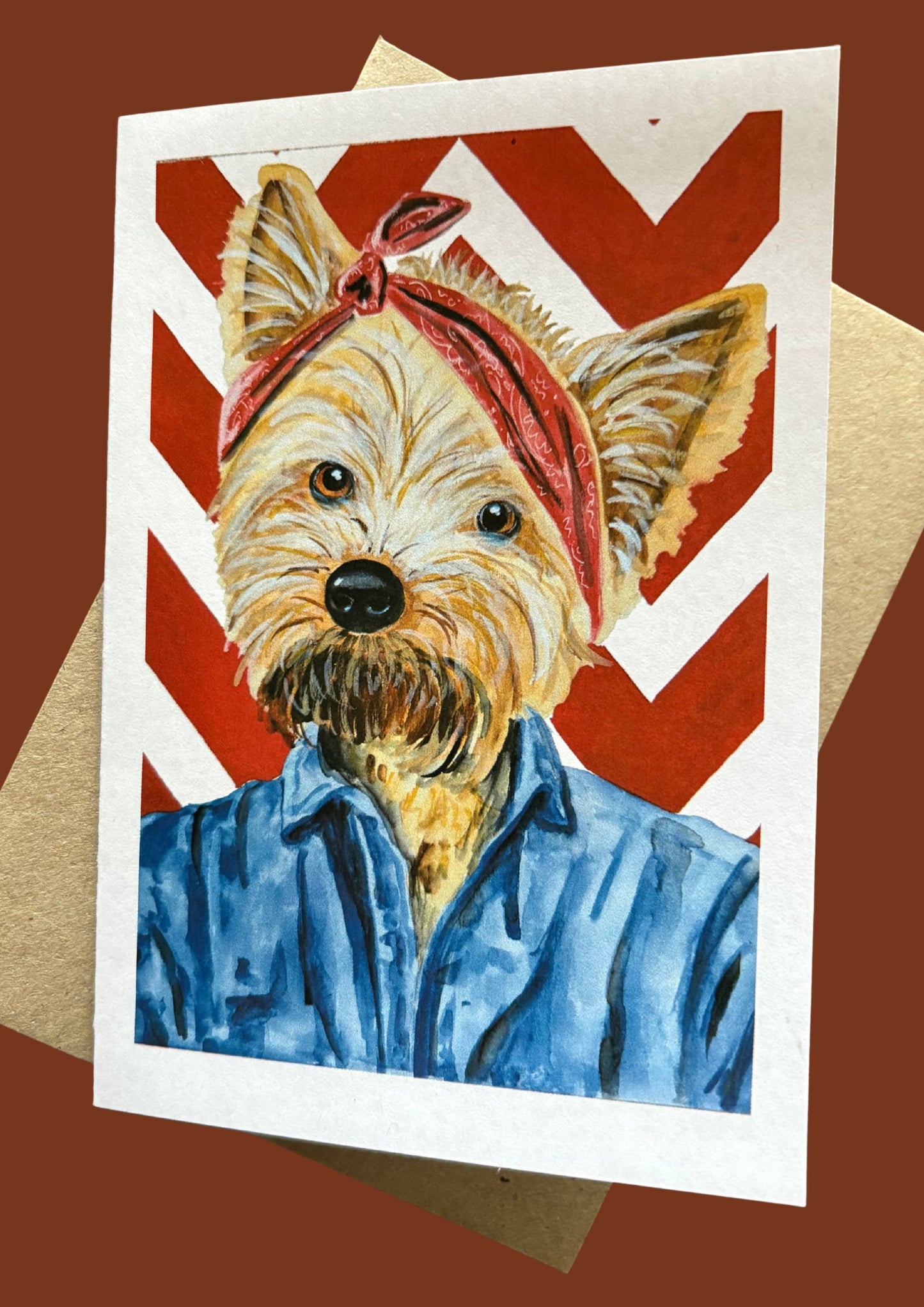 V for Vicpawry Greeting Card