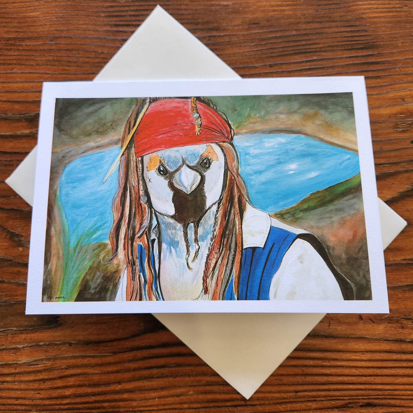 Captain Jack Sparrow Augmented Reality Greeting Card