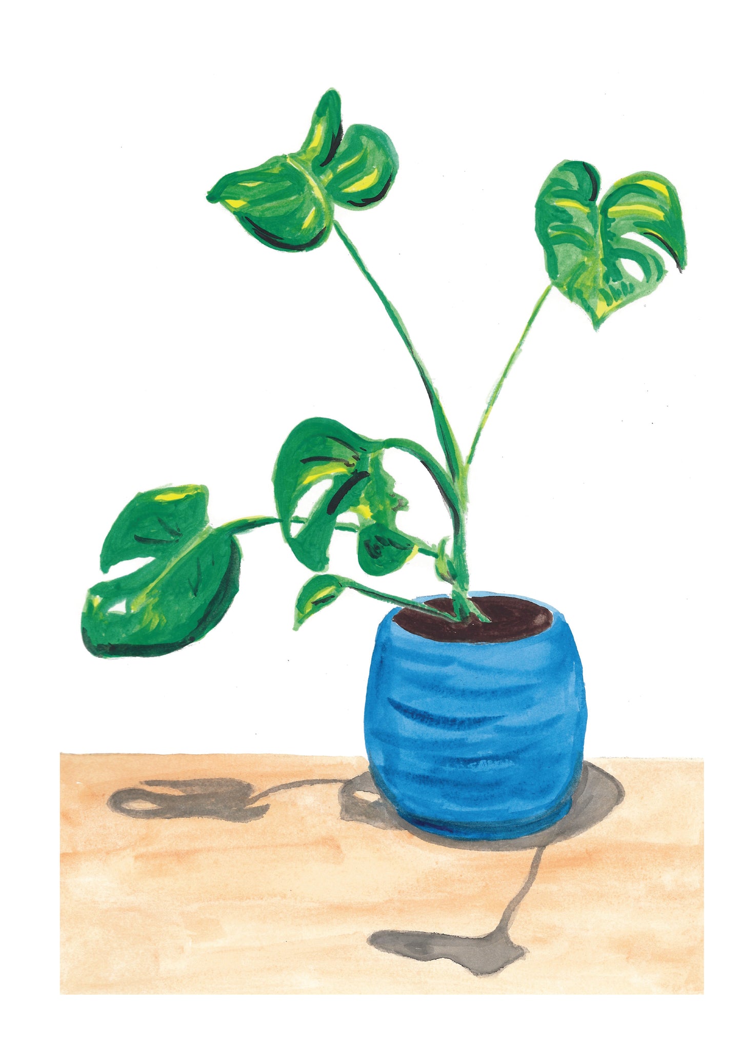 Philodendron Greeting Card