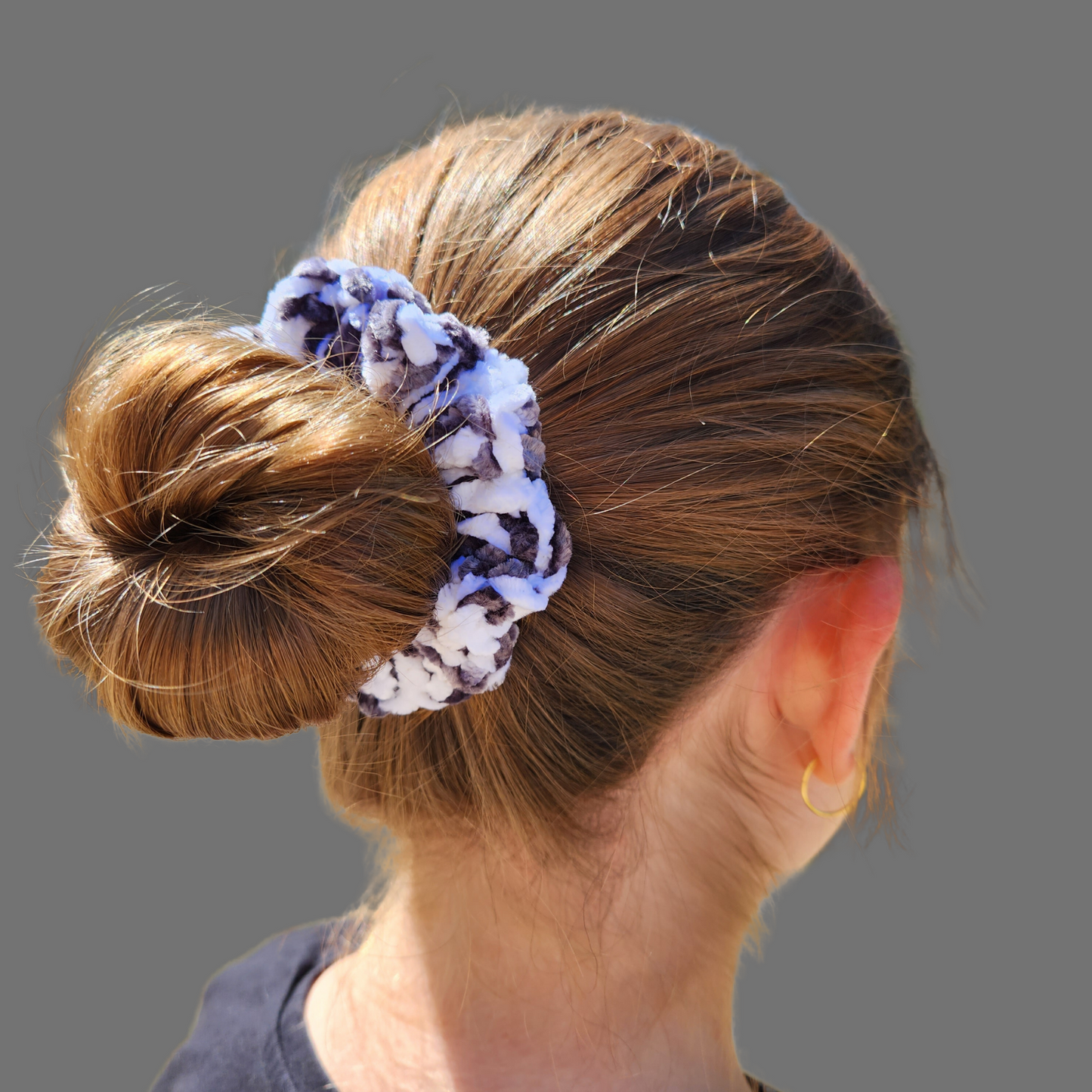 Crochet Scrunchie - 'Zebra'