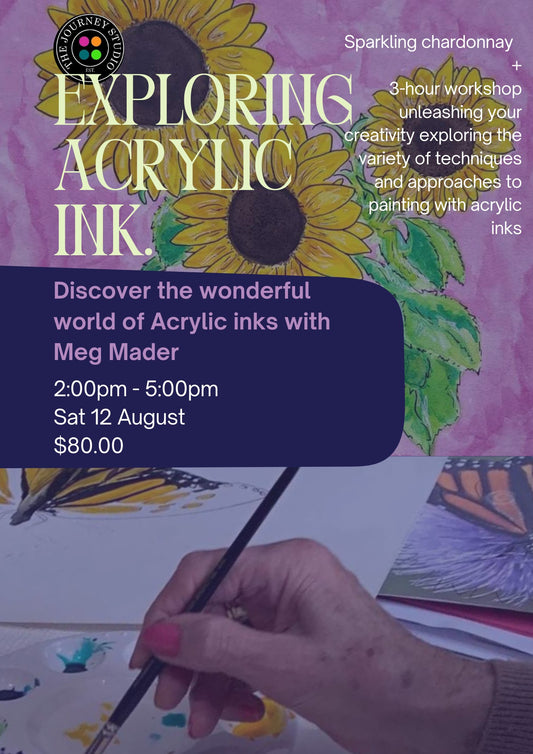 Acrylic Ink Workshop at Cafe 1871 Clare Valley