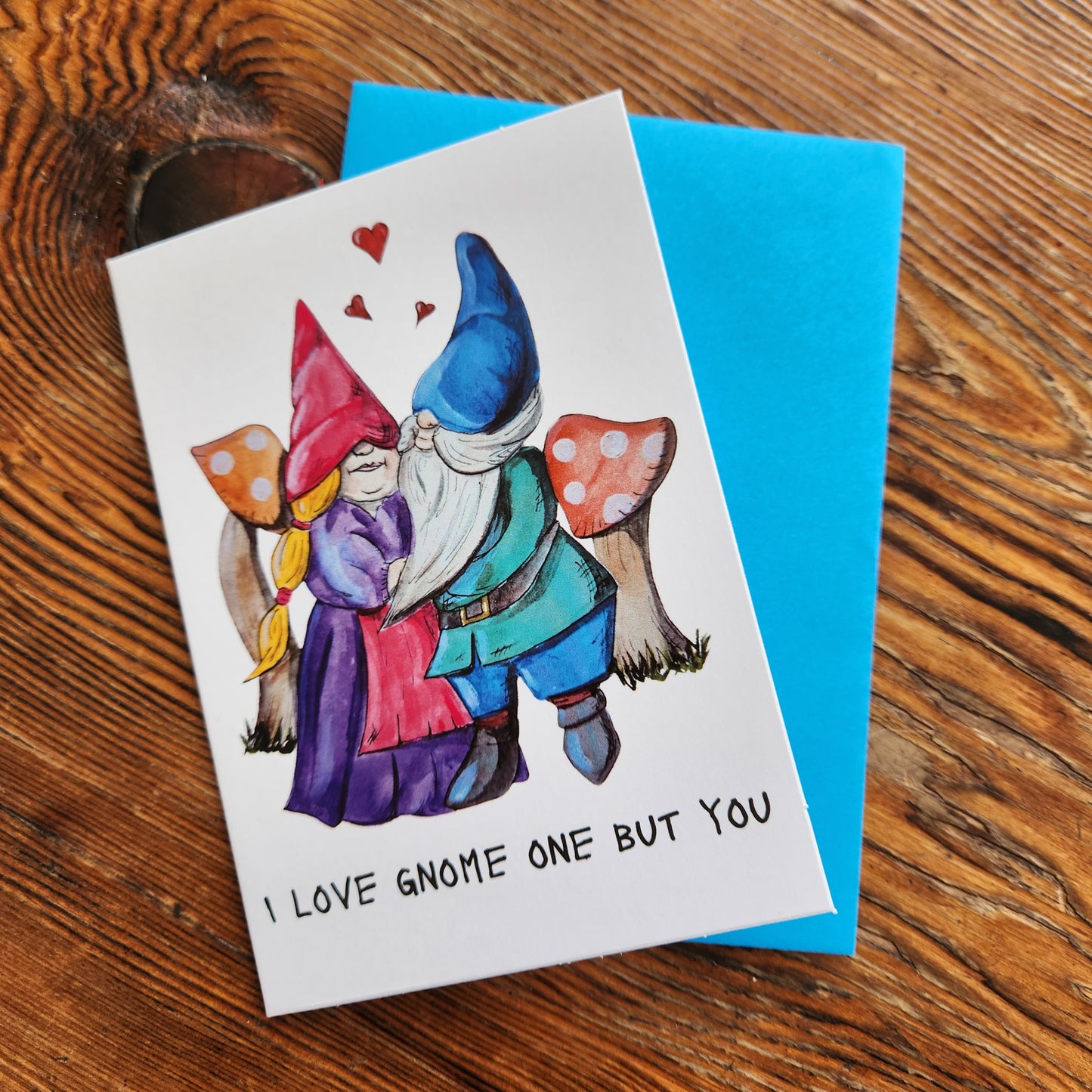 Gnome Love Greeting Card