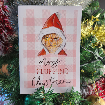 Merry Fluffing Christmas Greeting Card