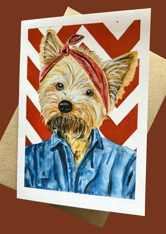 V for Vicpawry Greeting Card