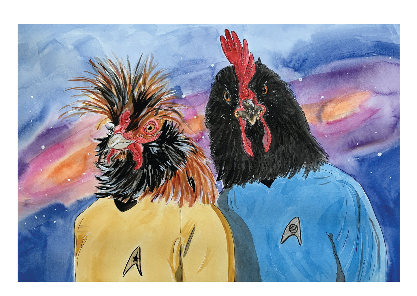 Captain Ber-Kirk and Mister Bok-Bok Augmented Reality Greeting Card