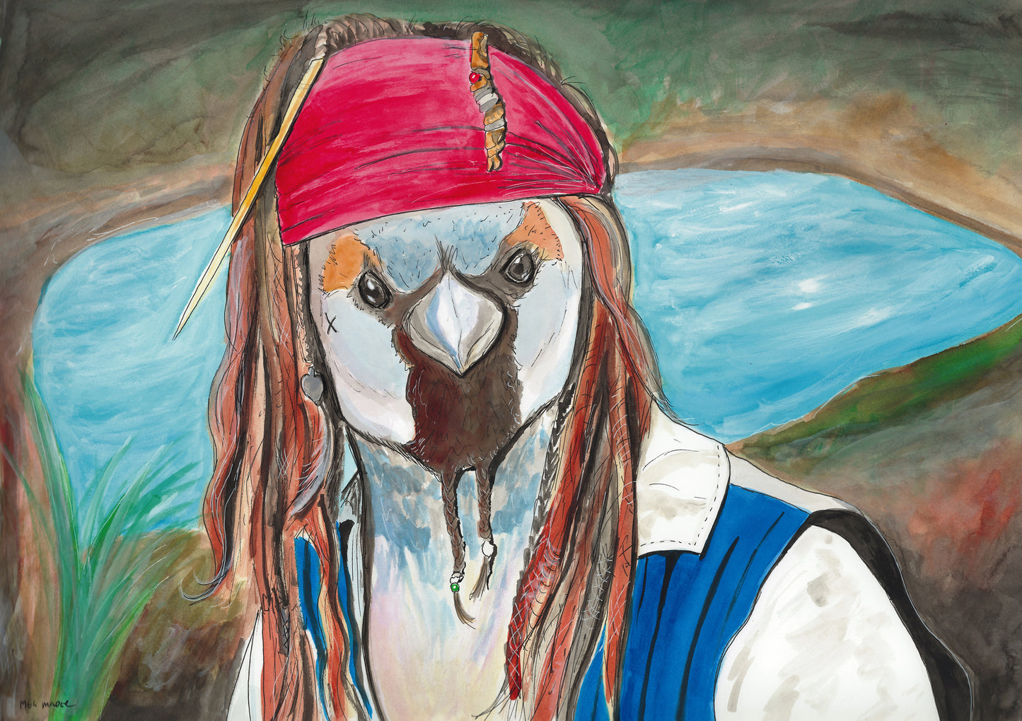Captain Jack Sparrow by Meg Mader
