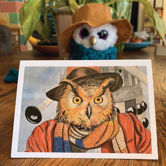 Doctor Hoo-T Augmented Reality Greeting Card