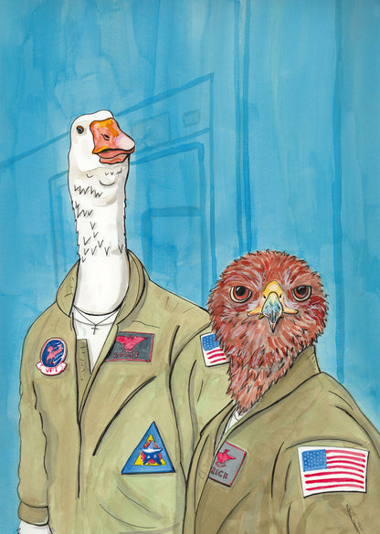Goose and Maverick by Meg Mader