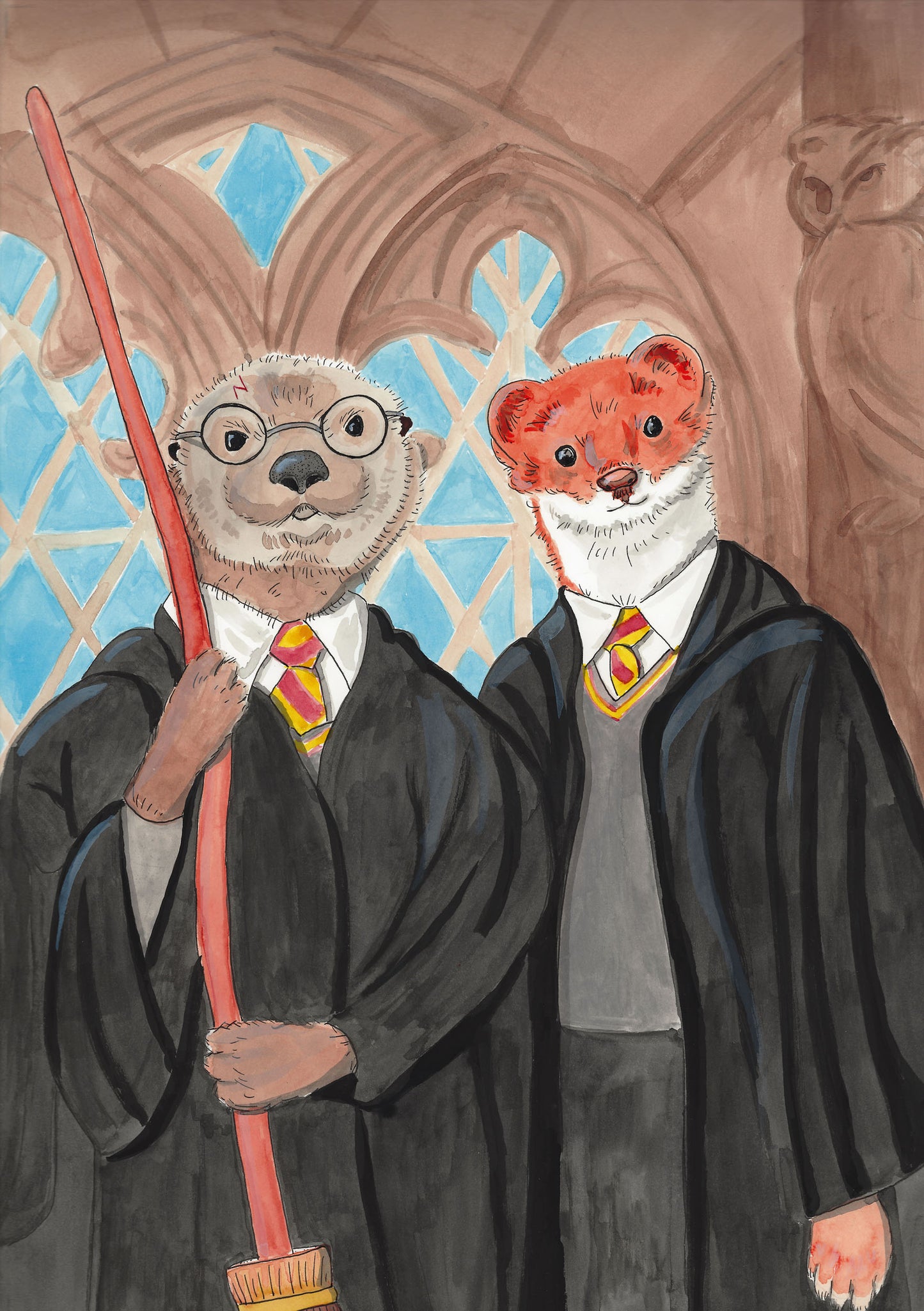 Harry Otter and Ron Weasel by Meg Mader