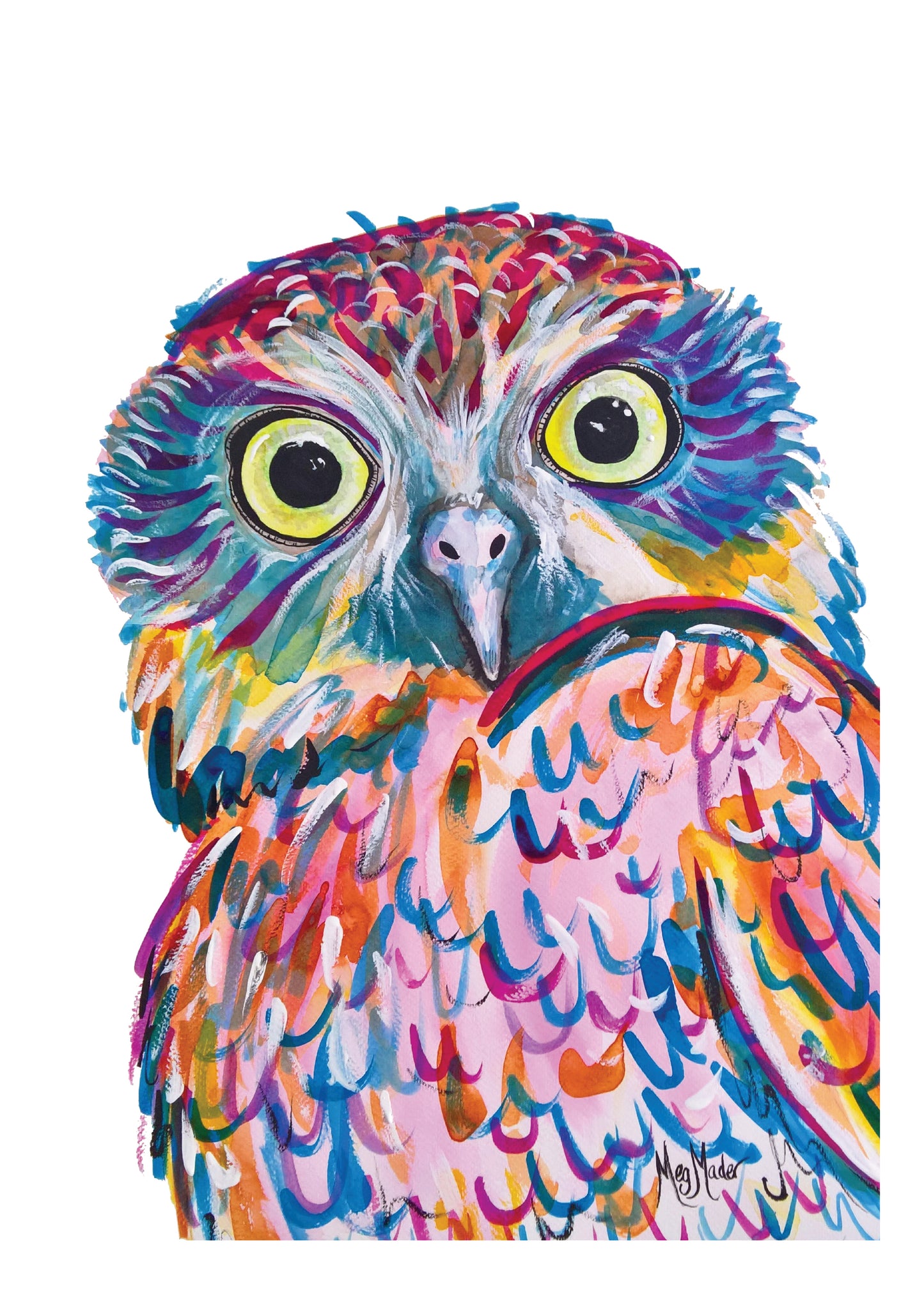Owl with Attitude Greeting Card