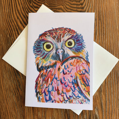 Owl with Attitude Greeting Card